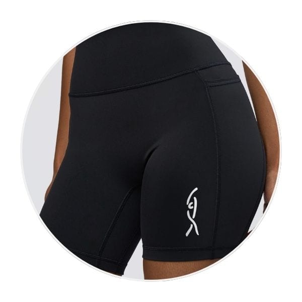 SDA Black Branded Short Tight